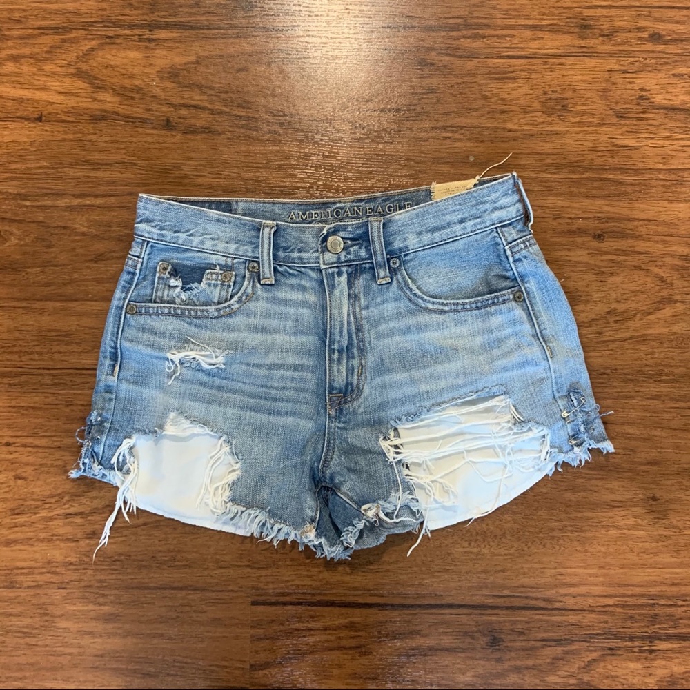 American eagle vintage hi rise jean shorts